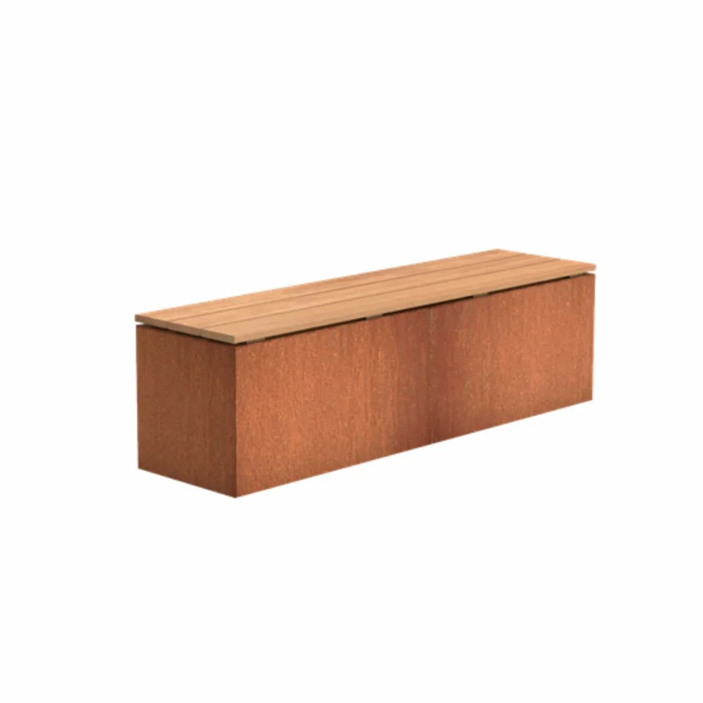 Adezz Corten Steel Bench - Image 3
