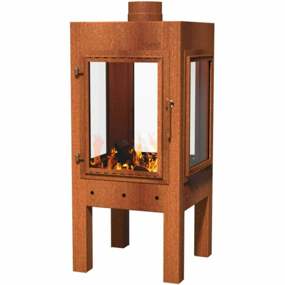 Adezz Digna Corten Steel Outdoor Fireplace - Image 2