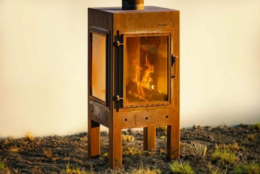 Adezz Digna Corten Steel Outdoor Fireplace - Image 3