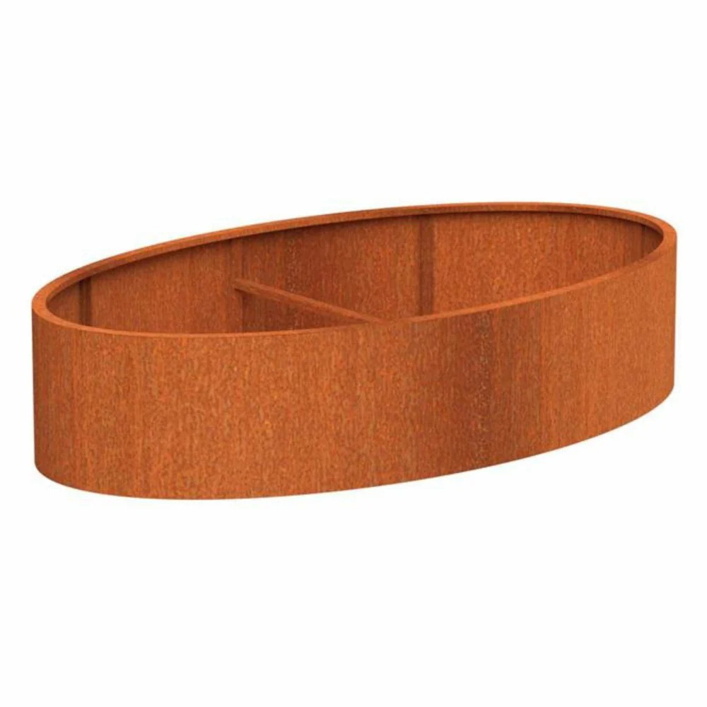 Adezz Ellipse Corten Steel Planters - Image 2
