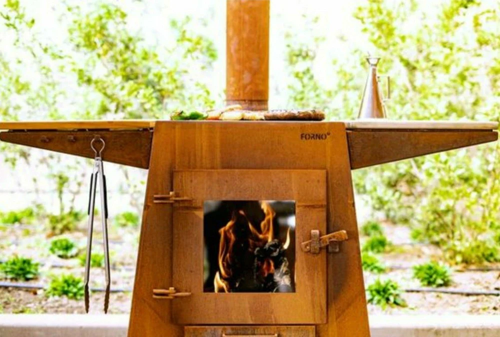 Adezz Forno Damm Outdoor Fire and Barbecue Grill in Corten Steel - Image 5