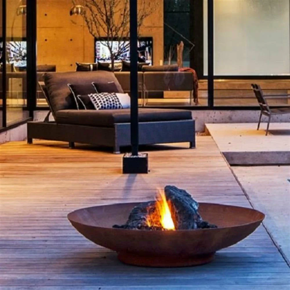 Adezz Forno Fire Pit 120cm in Corten Steel - Image 6