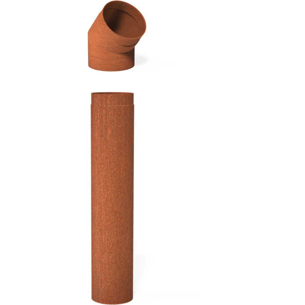 Adezz Forno Flues and Caps 154mm Corten Steel - Image 13