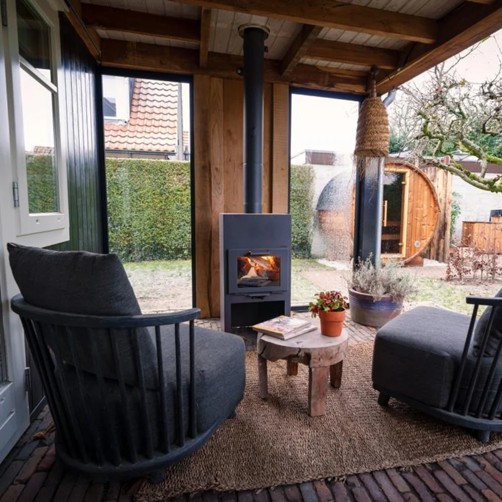 Adezz Forno Stig Outdoor Fireplace in Corten Steel