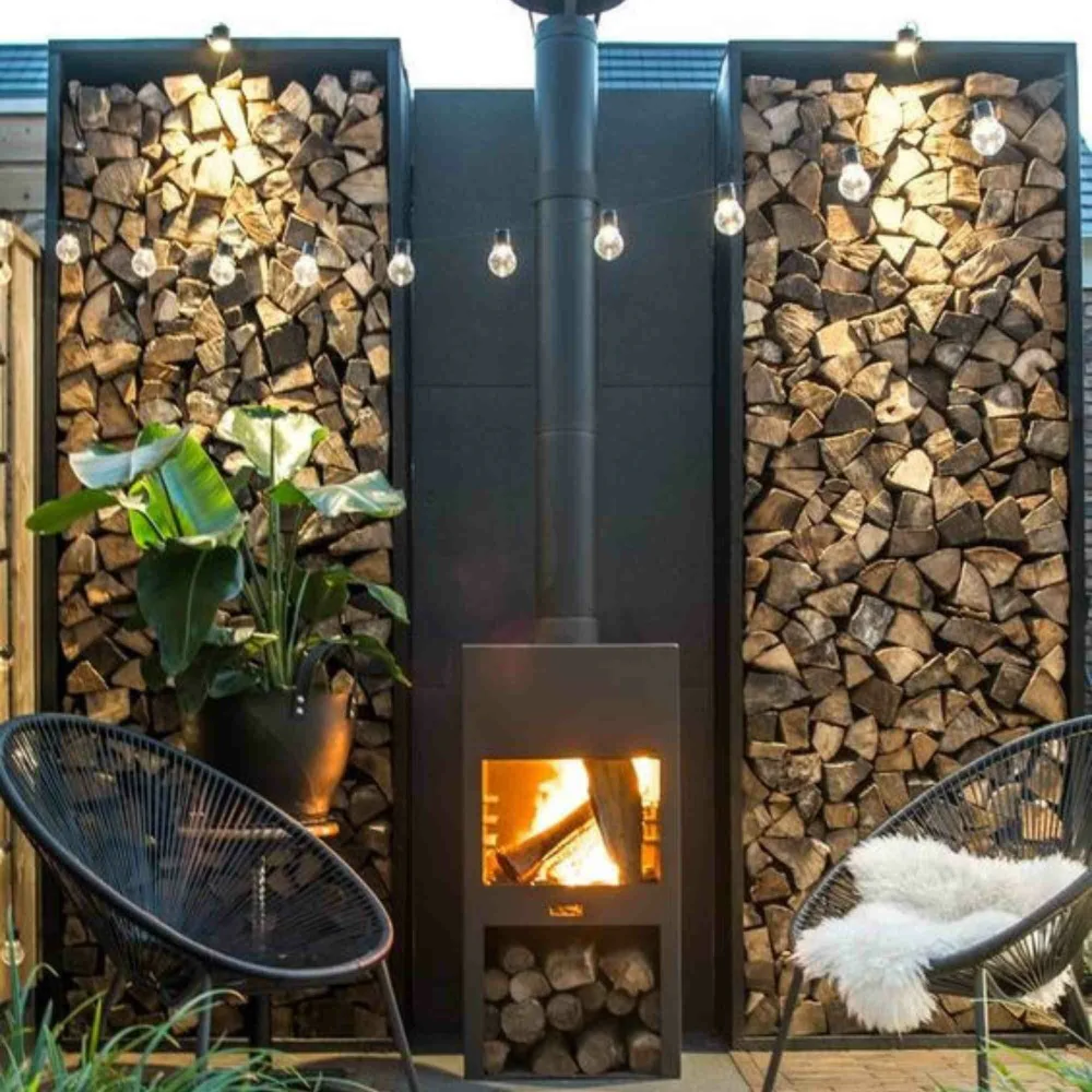Adezz Forno Stig Outdoor Fireplace in Corten Steel - Image 3