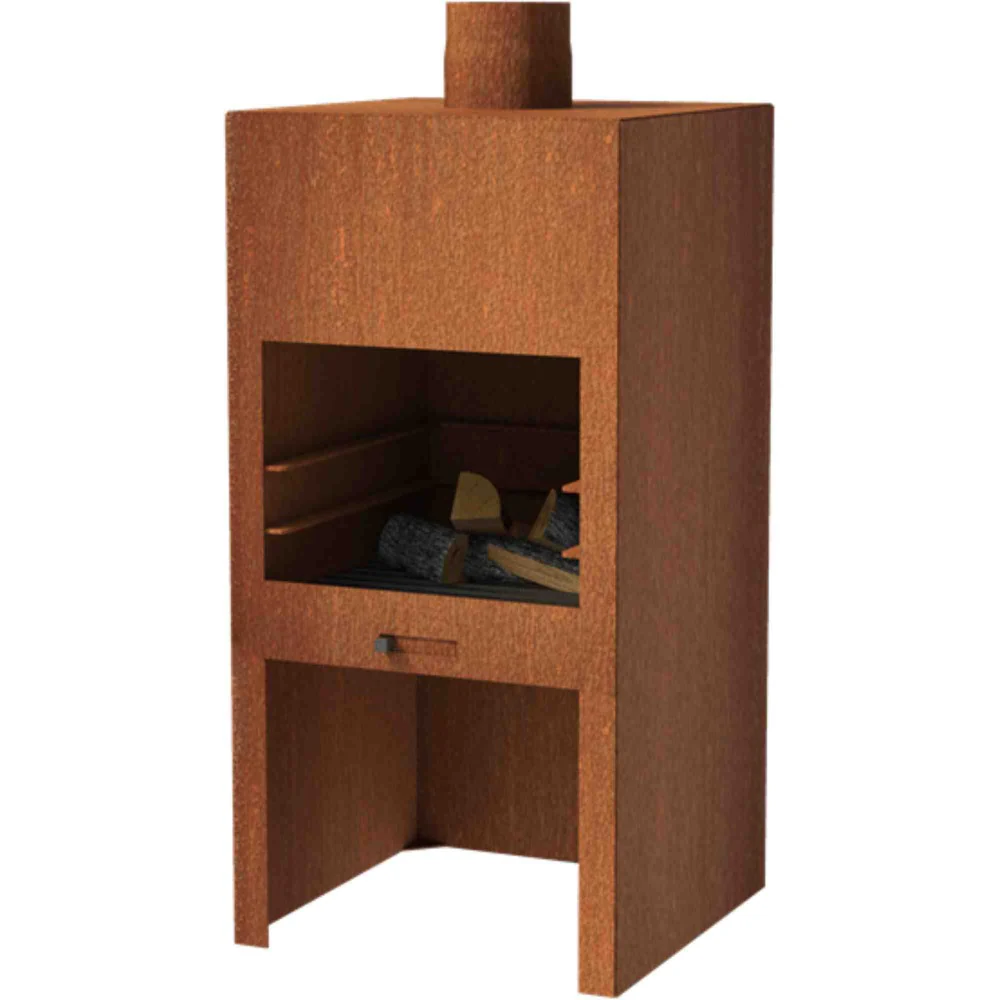 Adezz Forno Stig Outdoor Fireplace in Corten Steel - Image 9