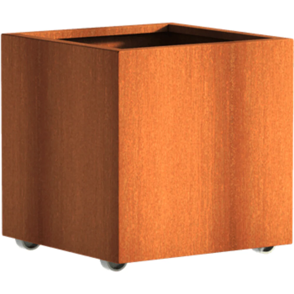 Adezz Andes Corten Steel Planter with Wheels - Image 10