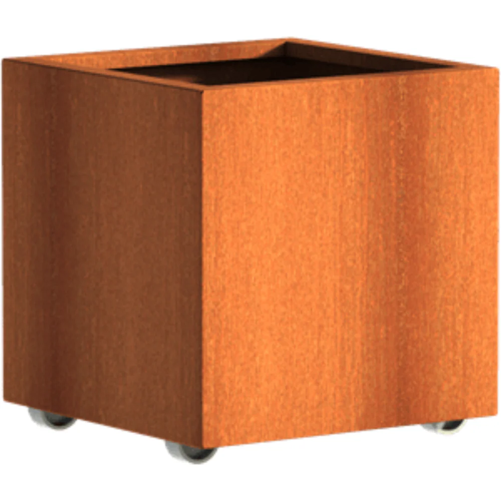 Adezz Andes Corten Steel Planter with Wheels - Image 11