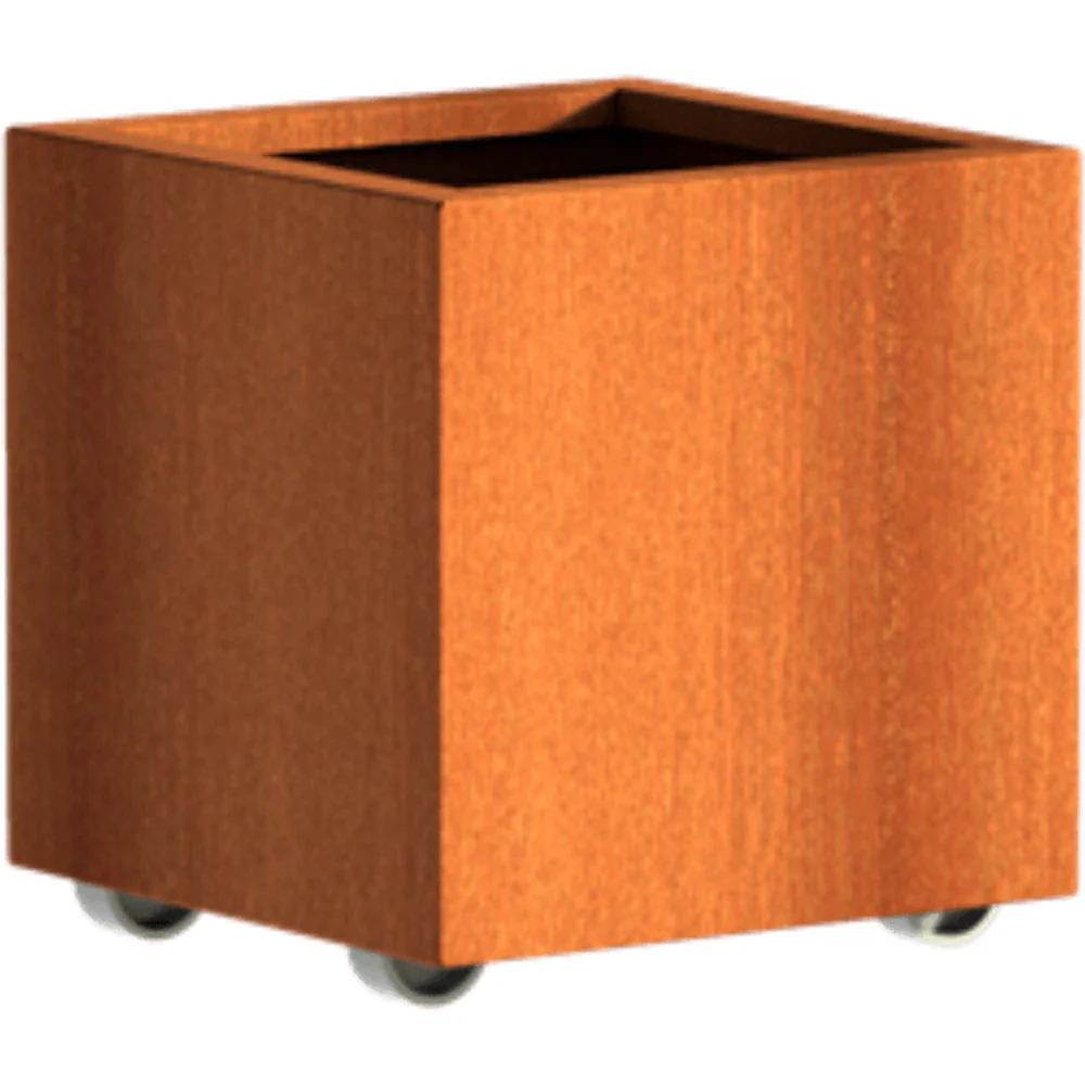 Adezz Andes Corten Steel Planter with Wheels - Image 12