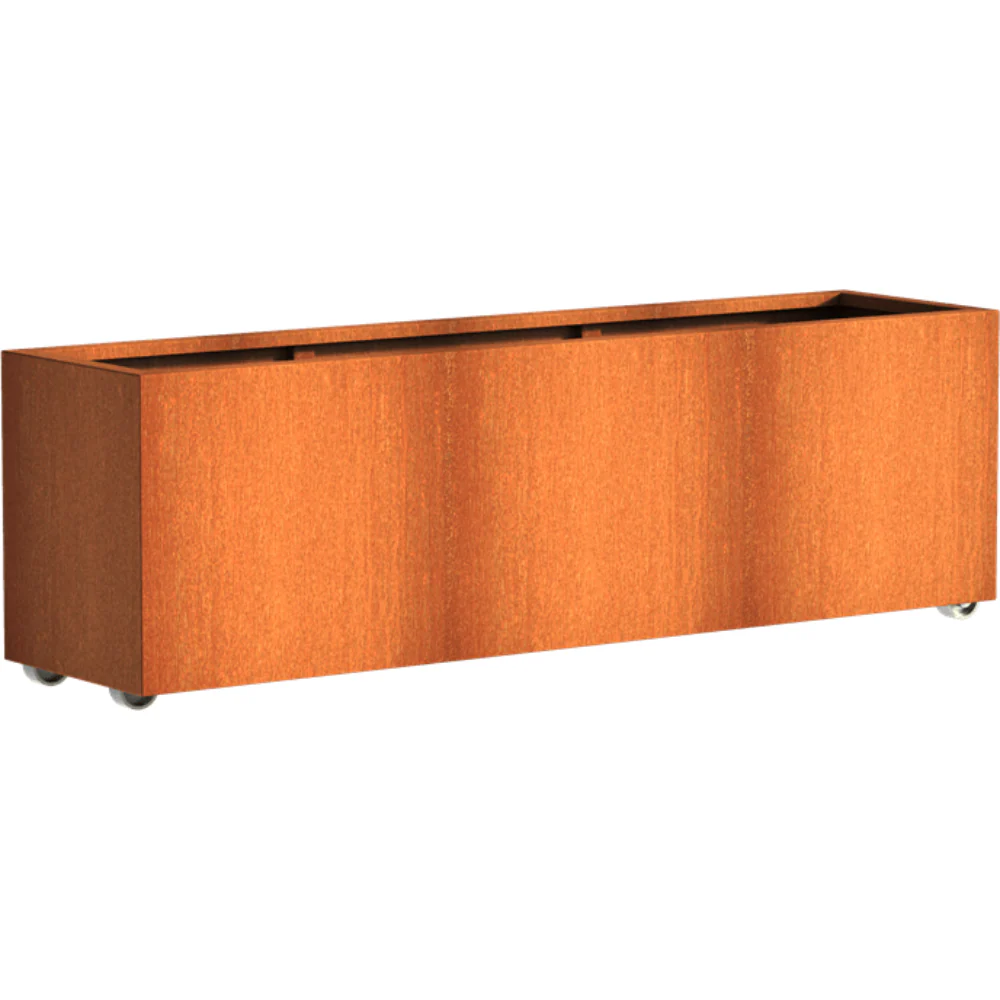 Adezz Andes Corten Steel Planter with Wheels - Image 14