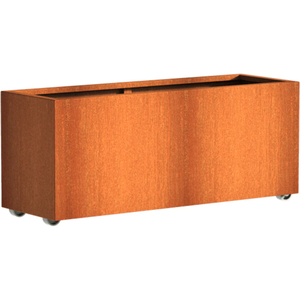 Adezz Andes Corten Steel Planter with Wheels - Image 15