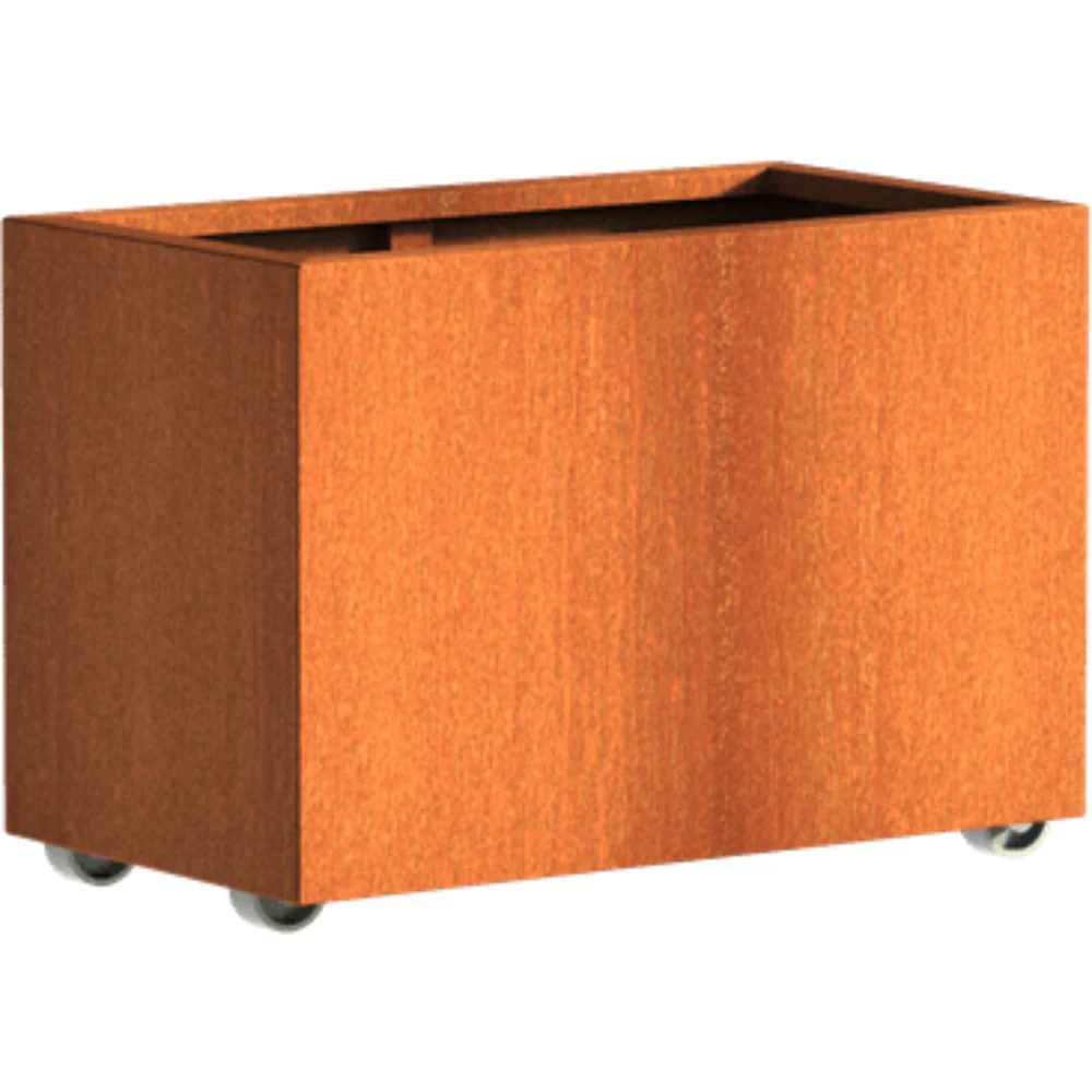 Adezz Andes Corten Steel Planter with Wheels - Image 17