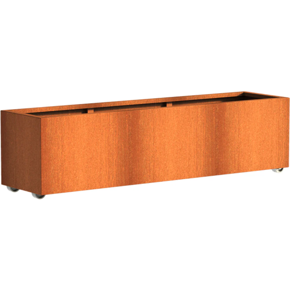 Adezz Andes Corten Steel Planter with Wheels - Image 18