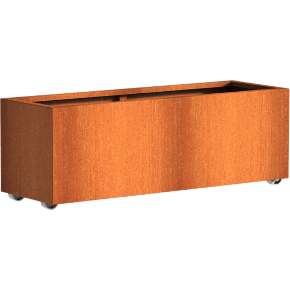 Adezz Andes Corten Steel Planter with Wheels - Image 19