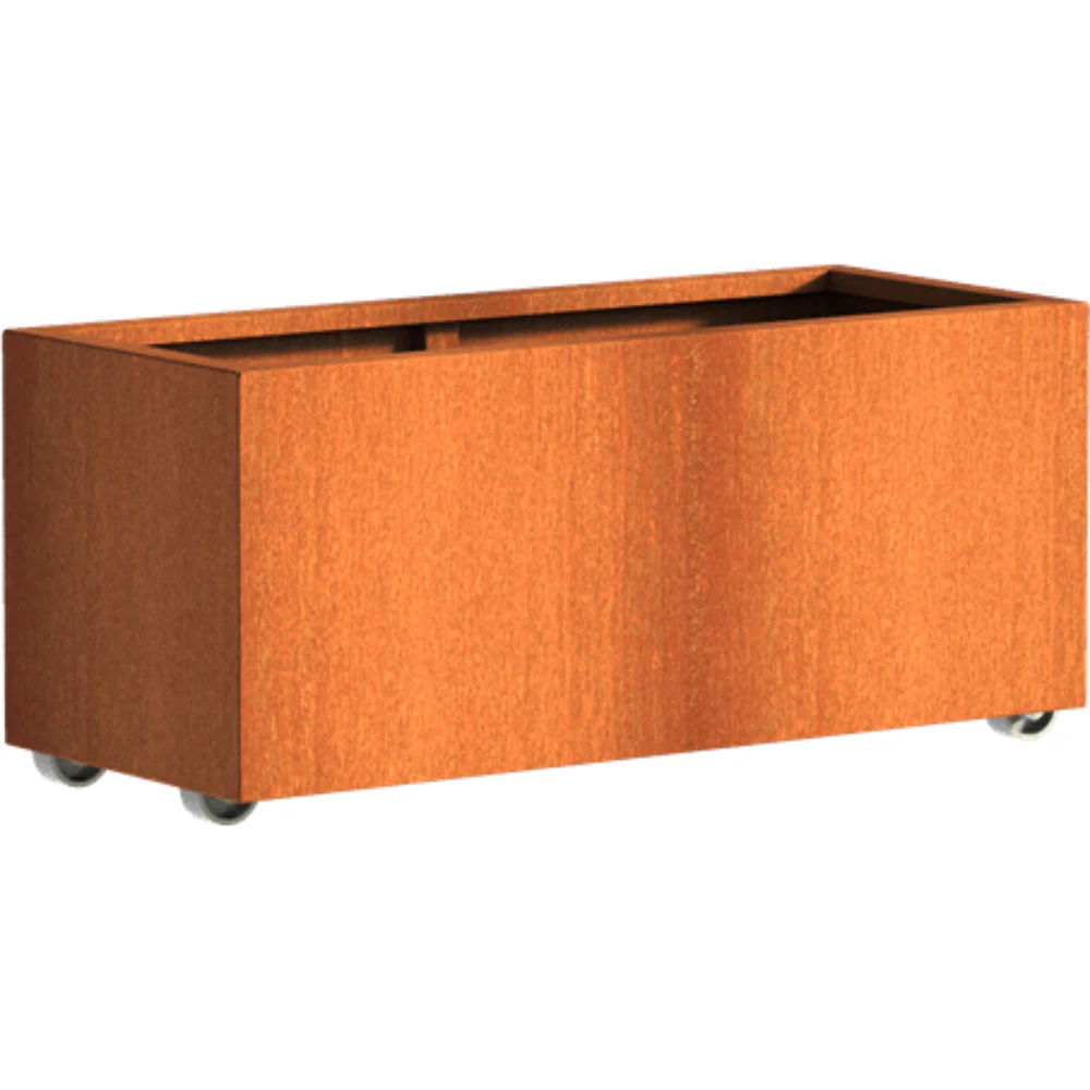 Adezz Andes Corten Steel Planter with Wheels - Image 20