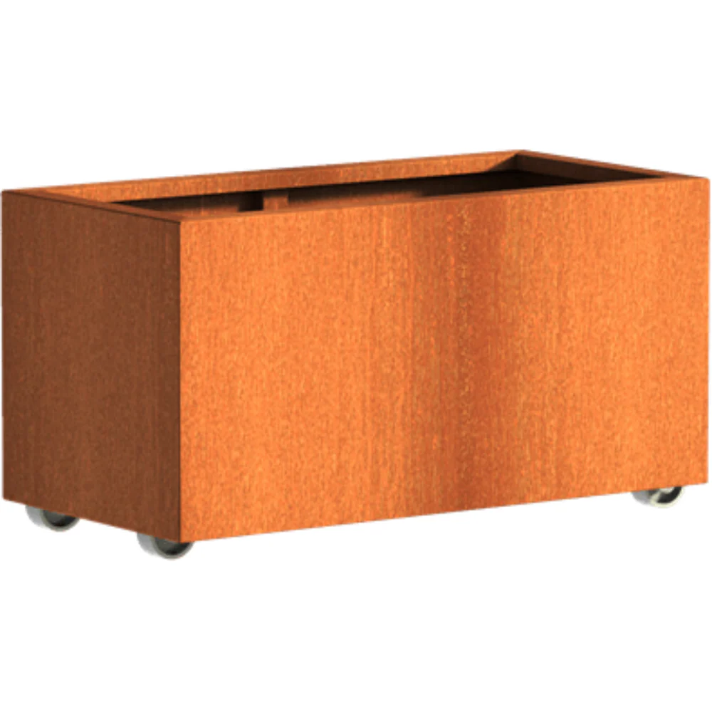 Adezz Andes Corten Steel Planter with Wheels - Image 21