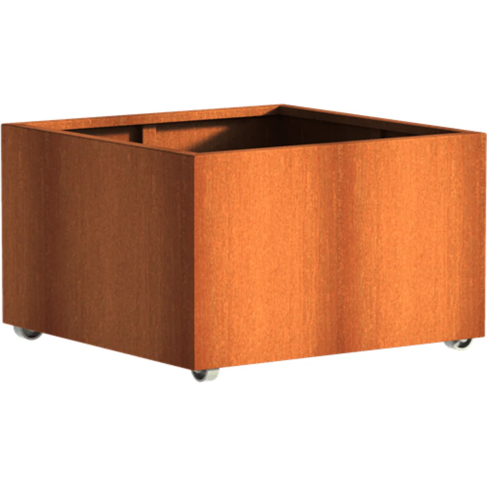 Adezz Andes Corten Steel Planter with Wheels - Image 5