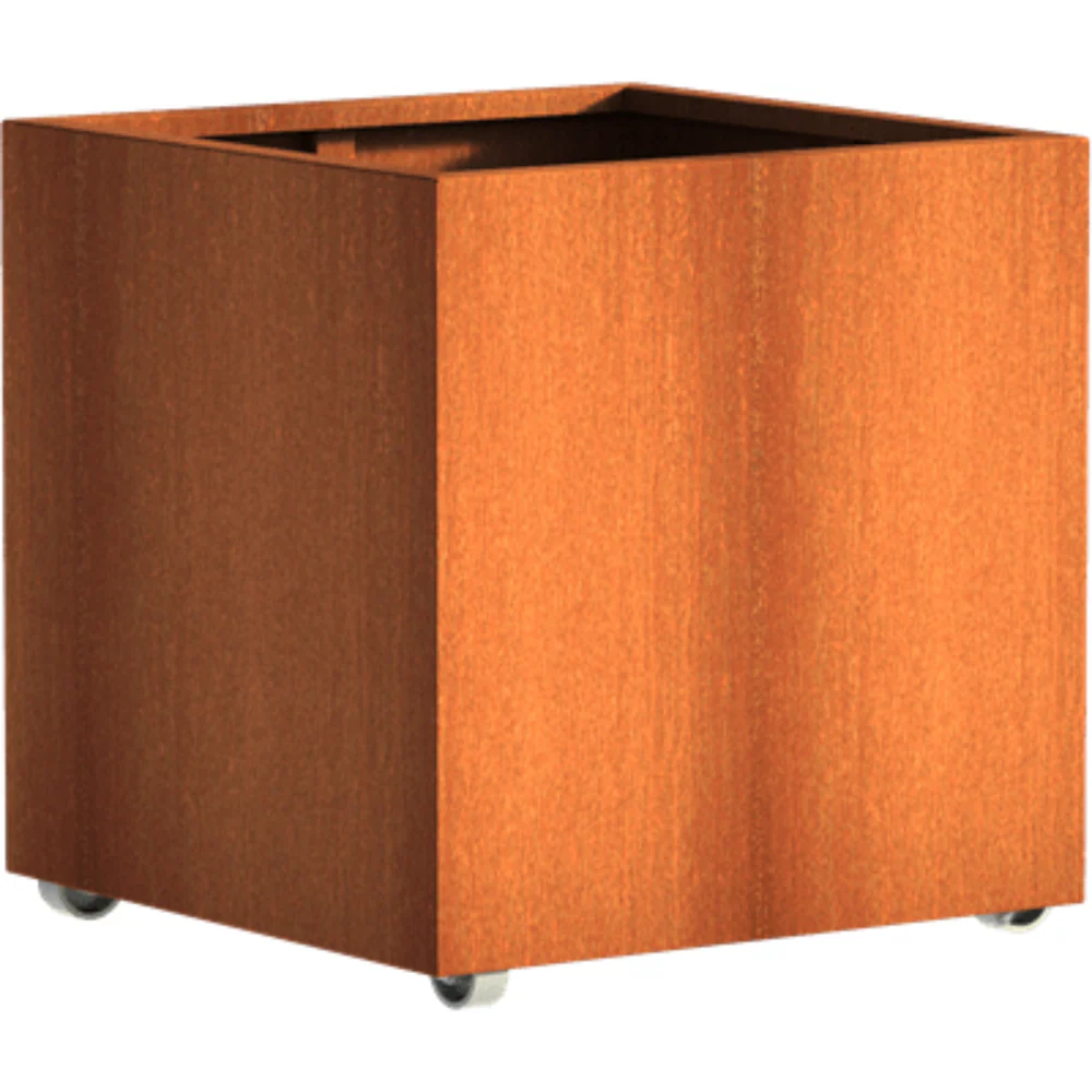Adezz Andes Corten Steel Planter with Wheels - Image 7