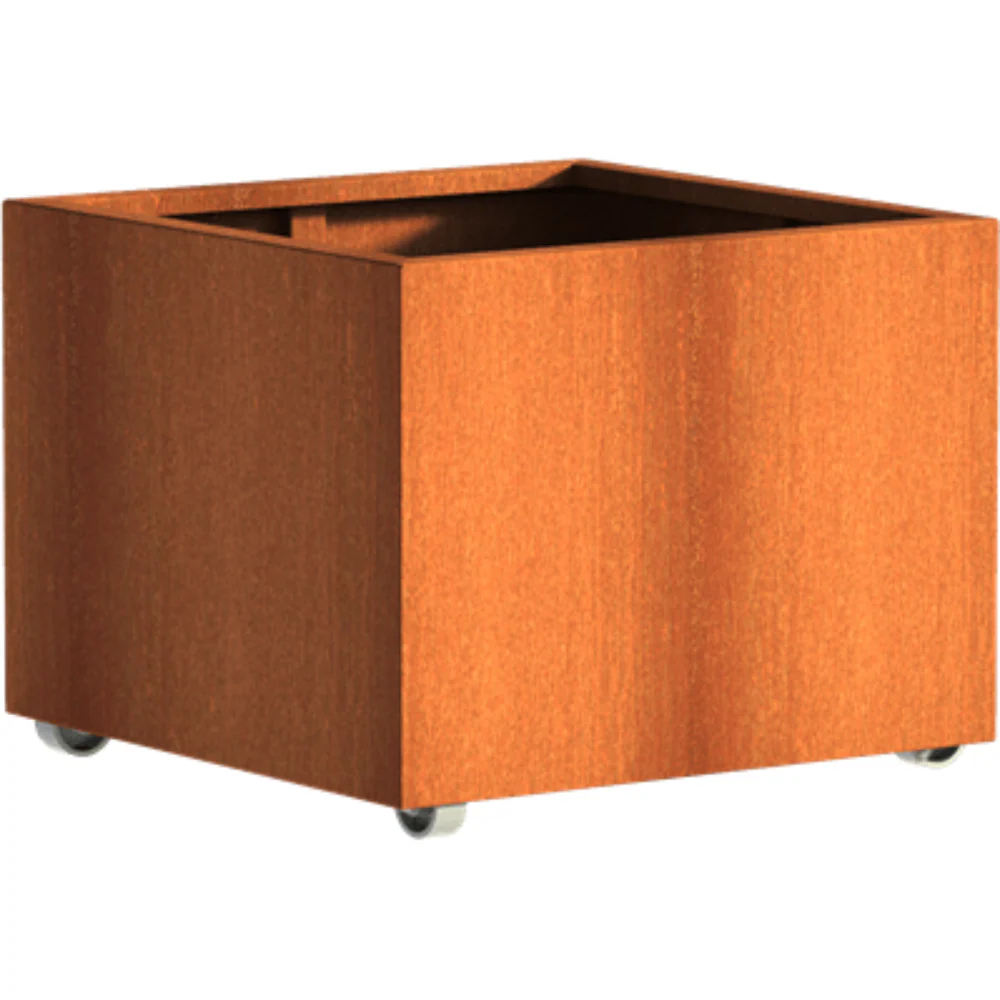 Adezz Andes Corten Steel Planter with Wheels - Image 8
