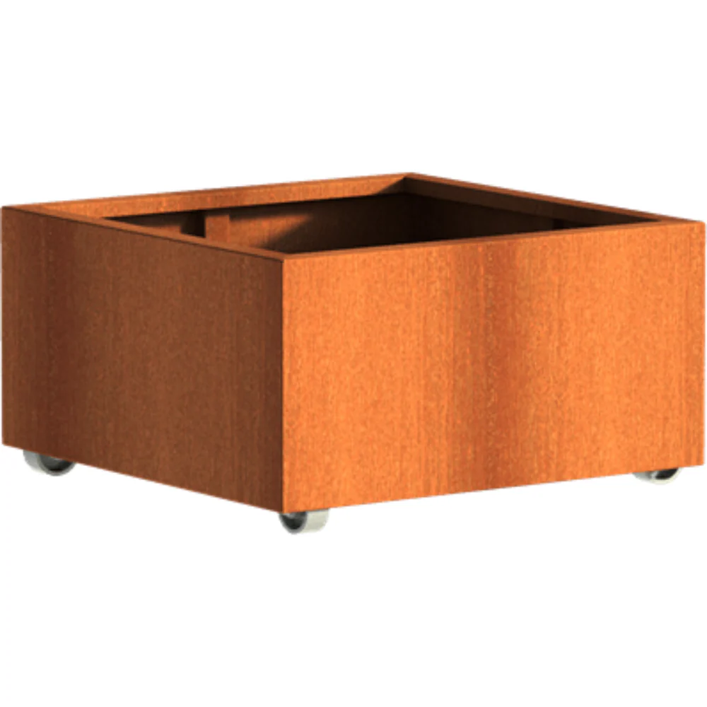 Adezz Andes Corten Steel Planter with Wheels - Image 9