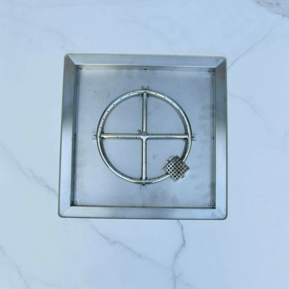 Elementi Fire Bianco Marble Porcelain Fire Table - Image 10