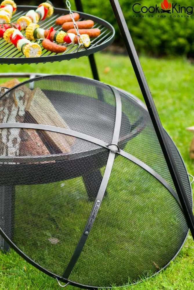 Cook King Black Steel Grate Tripod Grill 80cm - Image 5