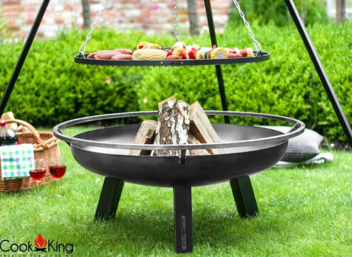 Cook King Black Steel Grate Tripod Grill 80cm - Image 7
