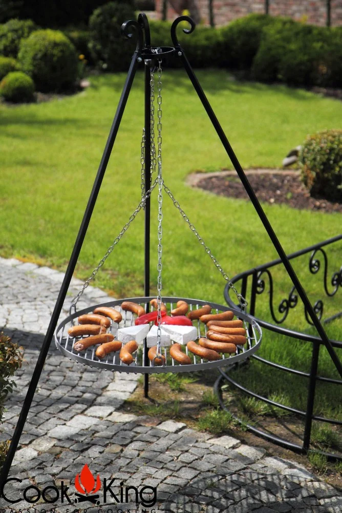 Cook King Black Steel Grate Tripod Grill 80cm - Image 8