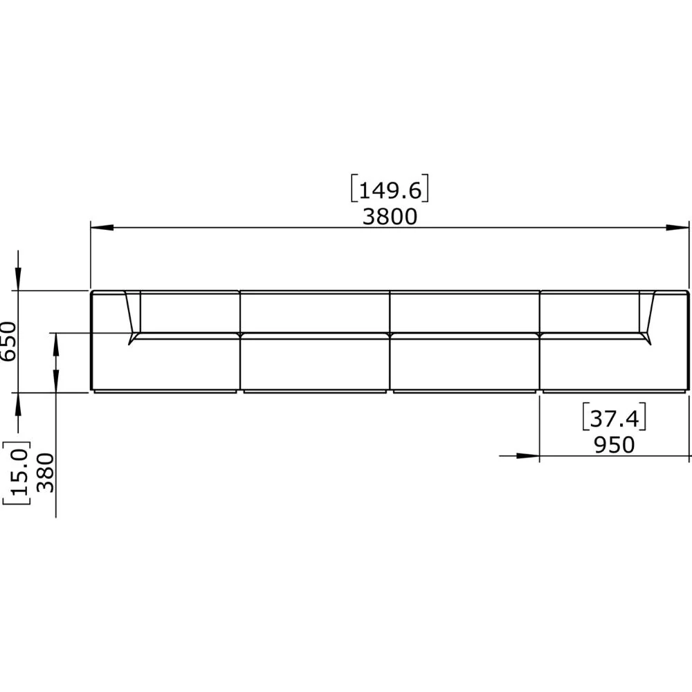 Blinde Design Relax Modular 4 Seat Sofa - Image 5
