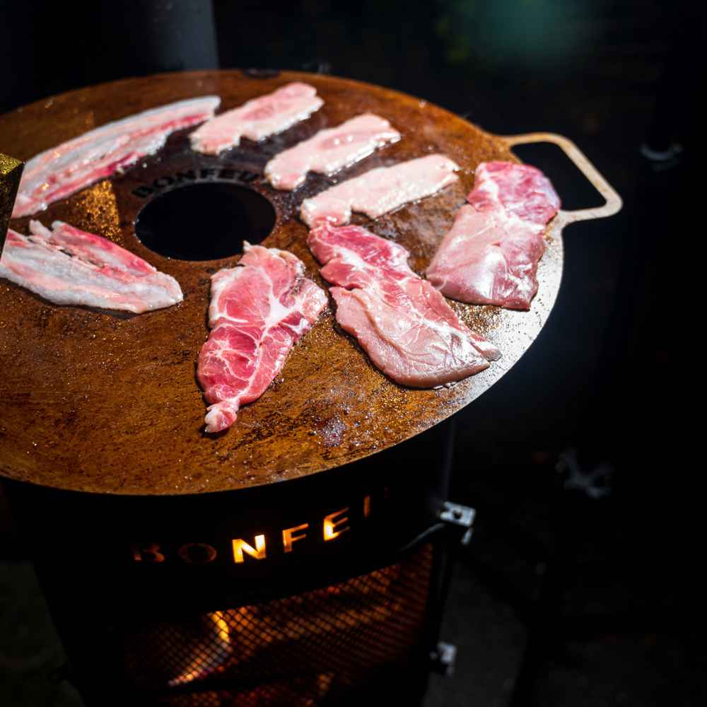 BonFeu Outdoor Fireplace BBQ Grill Plancha - Image 4