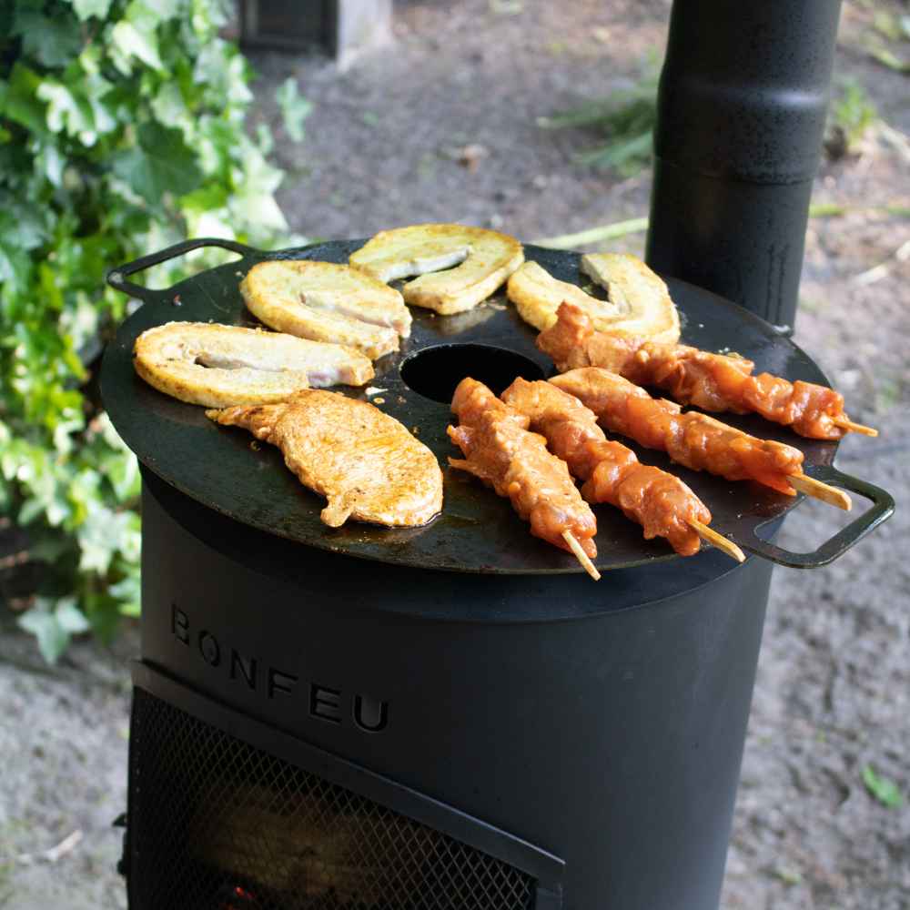 BonFeu Outdoor Fireplace BBQ Grill Plancha - Image 5