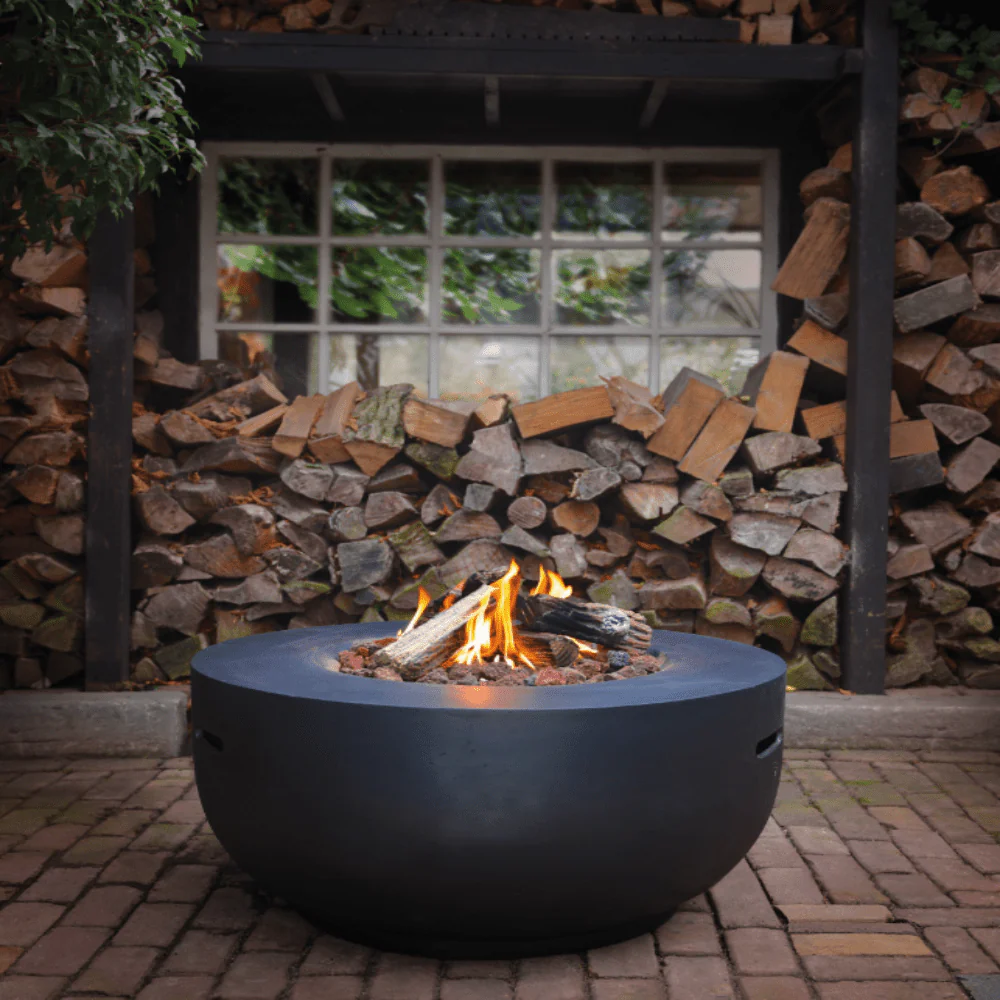 Happy Cocooning Gas Fired 91 cm Fire Pit in Grey or Black - Image 3