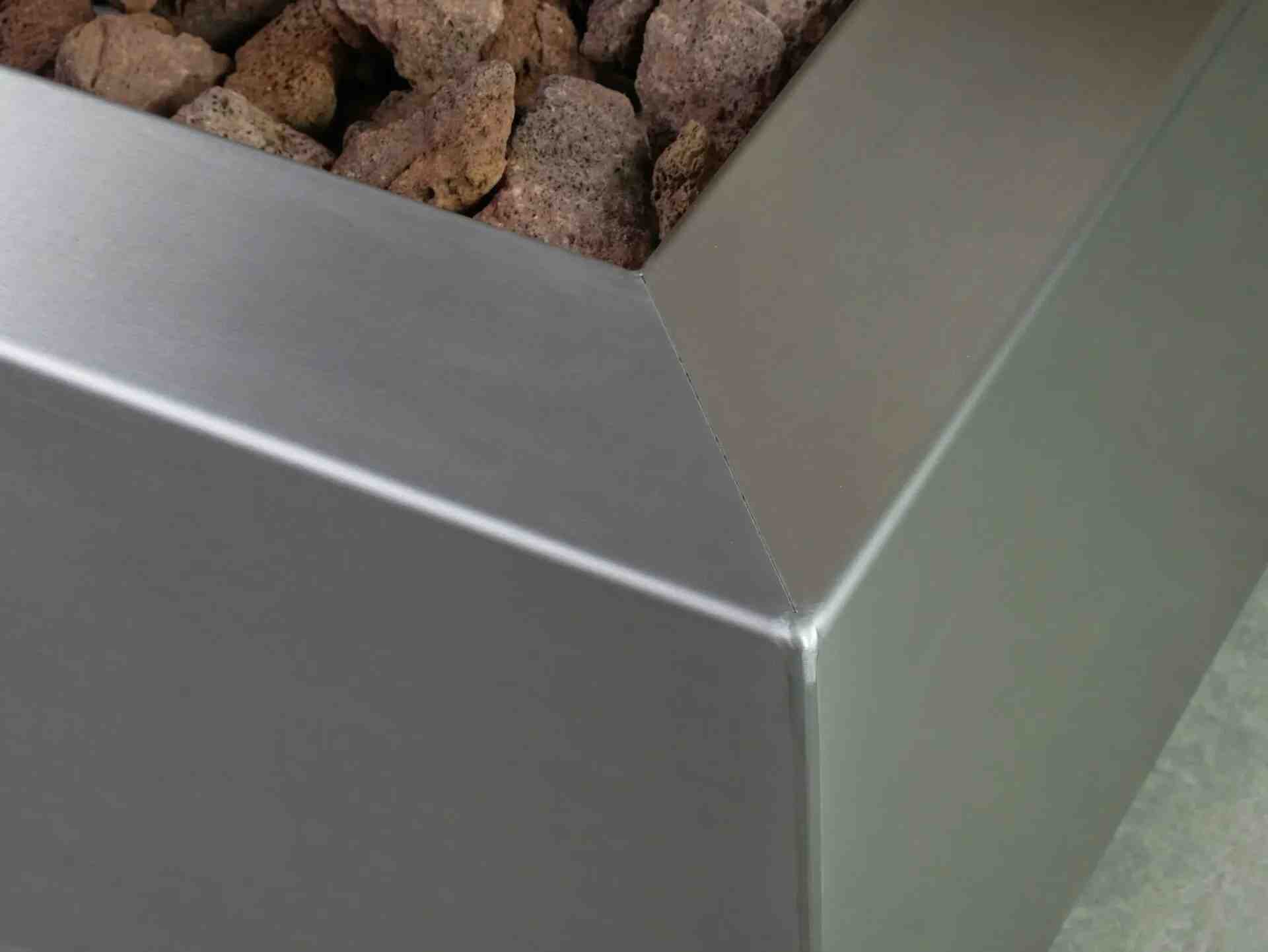 Brightstar Fires Callisto Square Gas Fire Pit Table Stainless Steel - Image 8