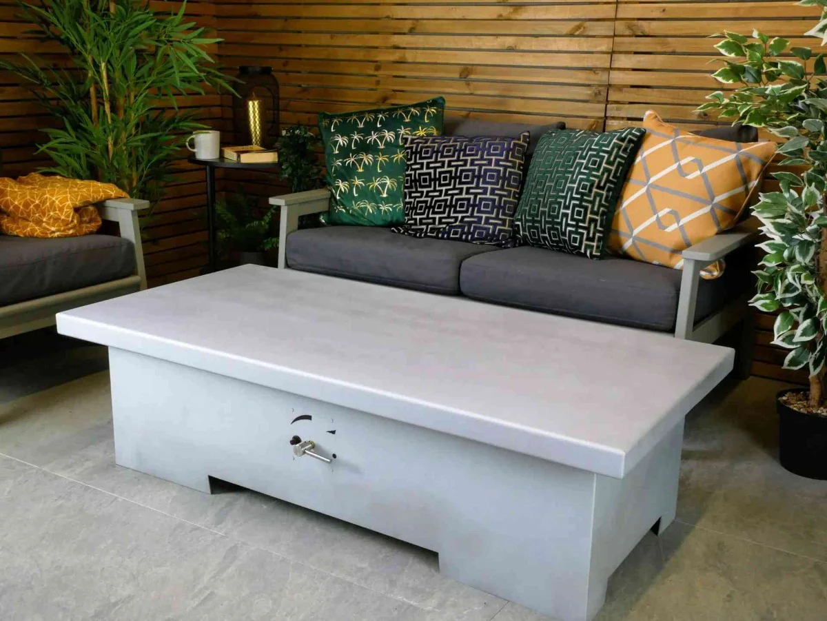 Brightstar Fires Titan Rectangular Gas Fire Pit Table - Image 7