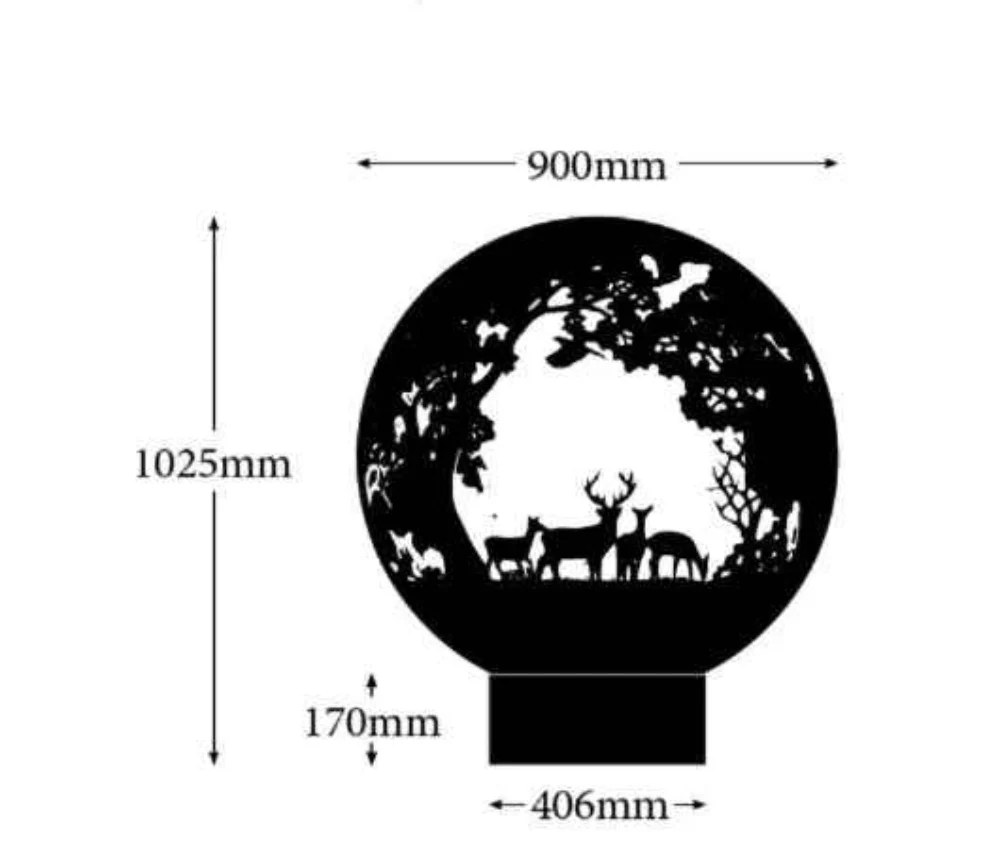 Brightstar Fires English Country Sphere Gas Fire Pit - Image 11