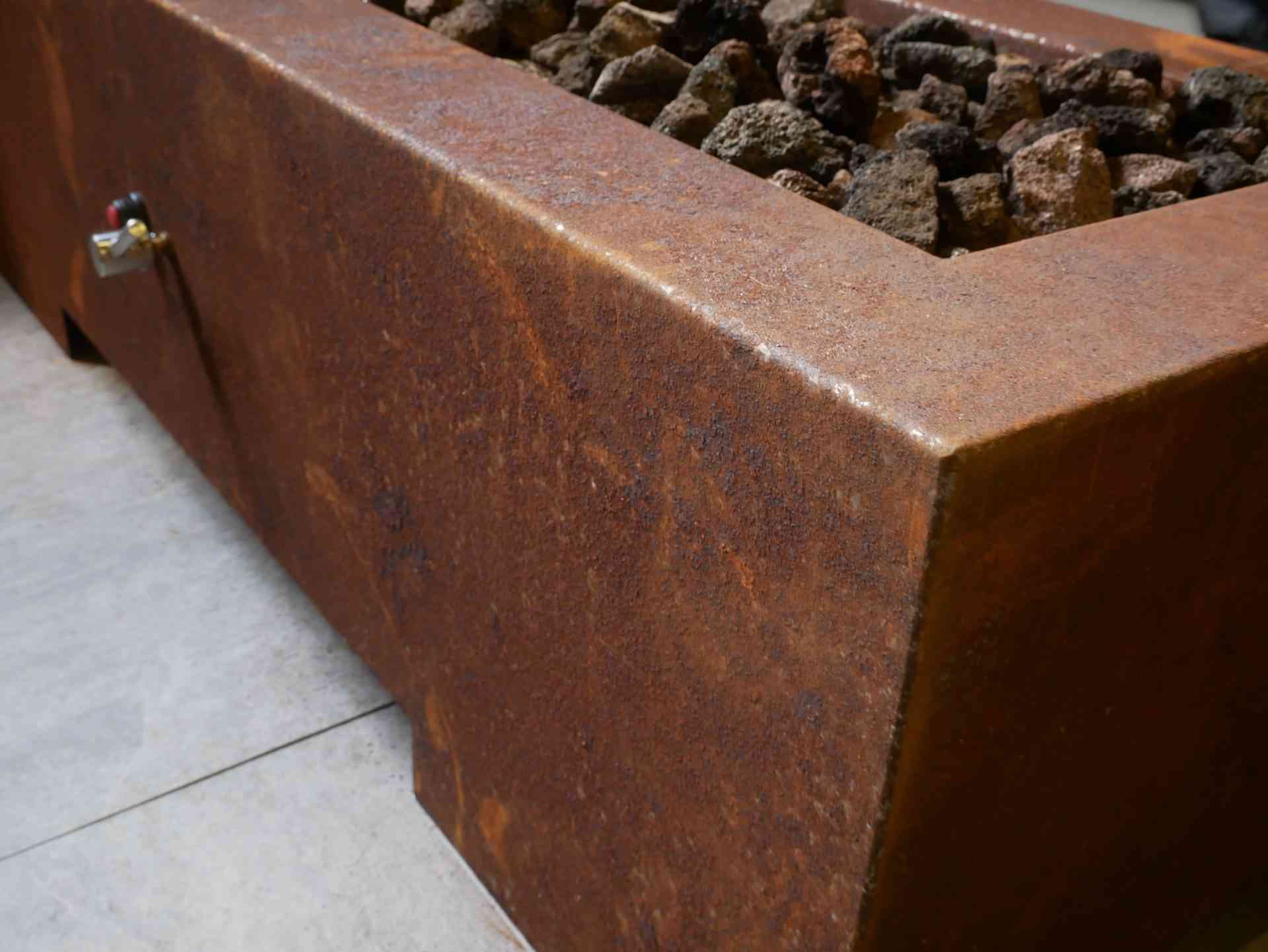 Brightstar Fires Titan Gas Fire Pit in Corten Steel - Image 4