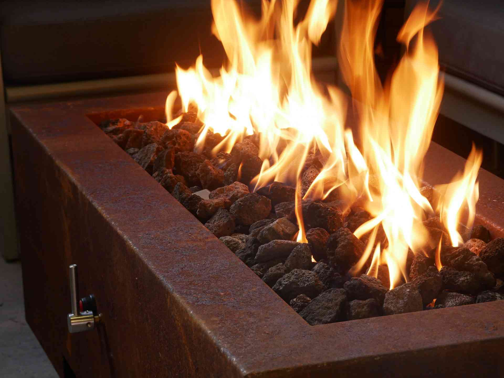 Brightstar Fires Titan Gas Fire Pit in Corten Steel - Image 7