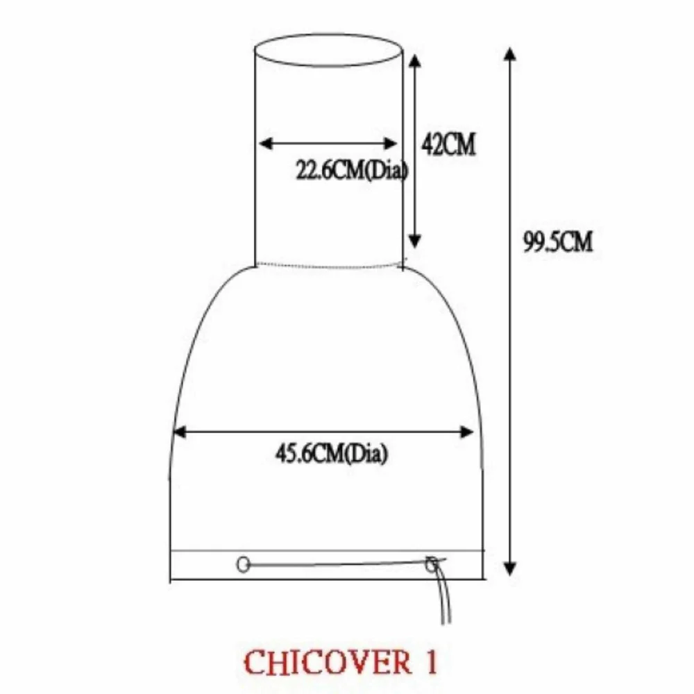 Gardeco Chimenea Cover Dark Green for 45cm max diameter - Image 5