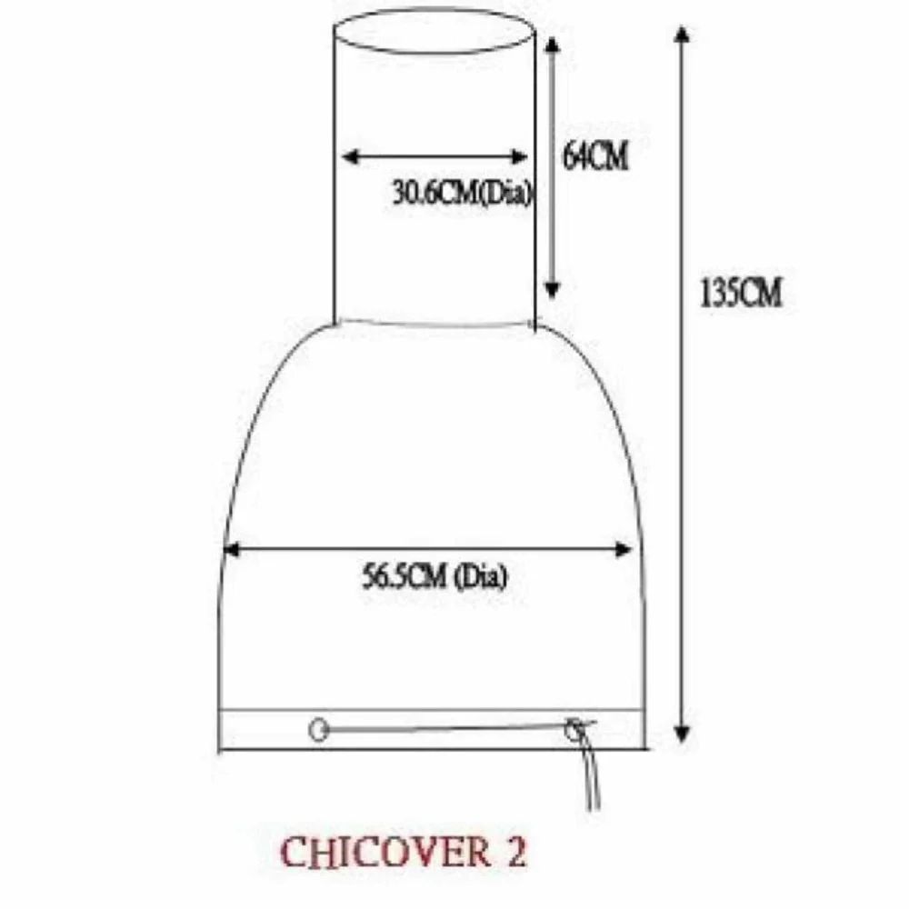 Gardeco Chimenea Cover Dark Green for max diameter 56cm - Image 4