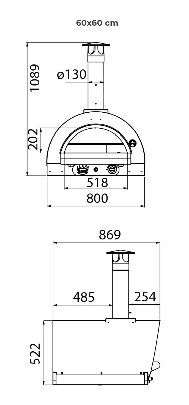 Clementi Original Gas Fired Outdoor Pizza Oven - Image 10