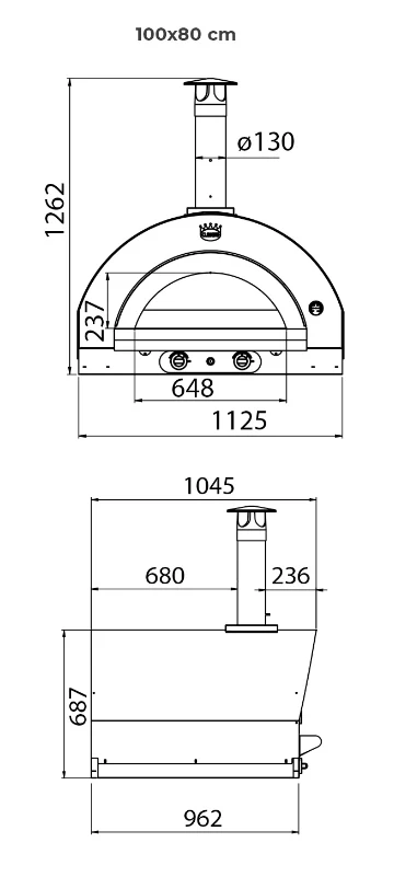 Clementi Original Gas Fired Outdoor Pizza Oven - Image 12