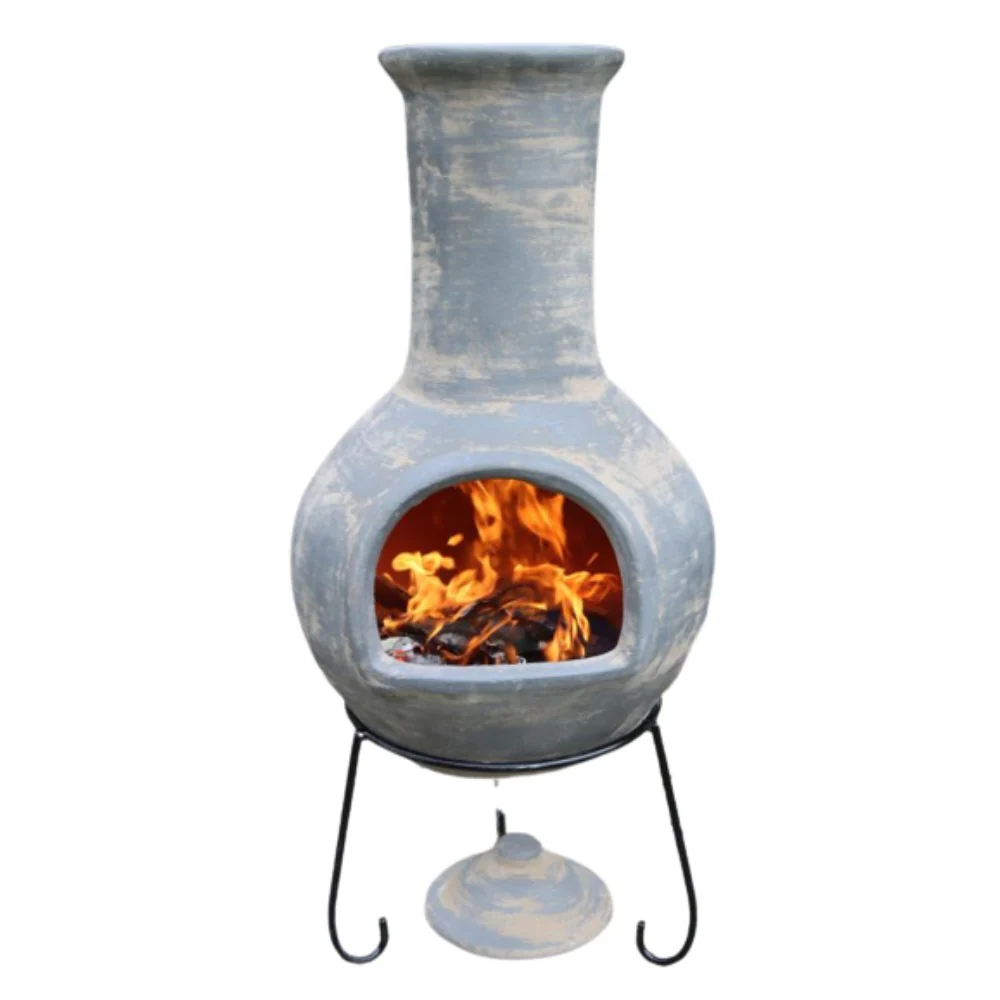 Gardeco Colima XL Mexican Chimenea Grey - Image 2