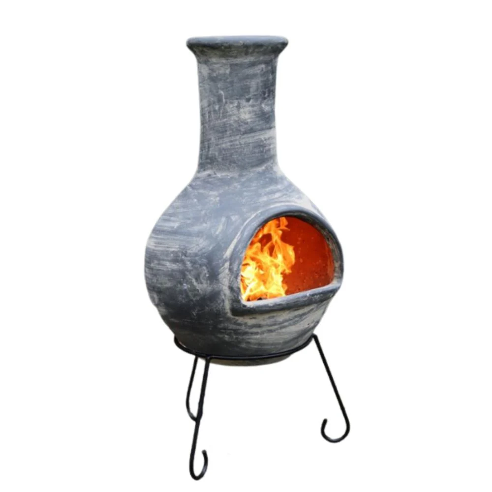 Gardeco Colima XL Mexican Chimenea Grey - Image 4