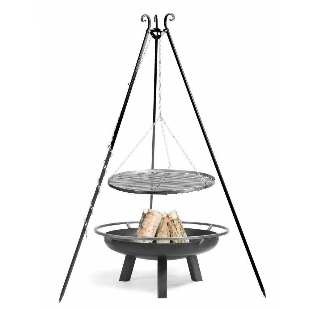 Cook King 180cm Tripod with 70cm Black Steel Grate - Image 5