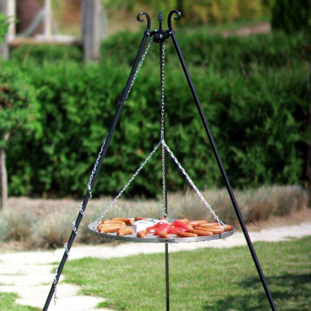 Cook King 180cm Tripod with 70cm Stainless Steel Grate