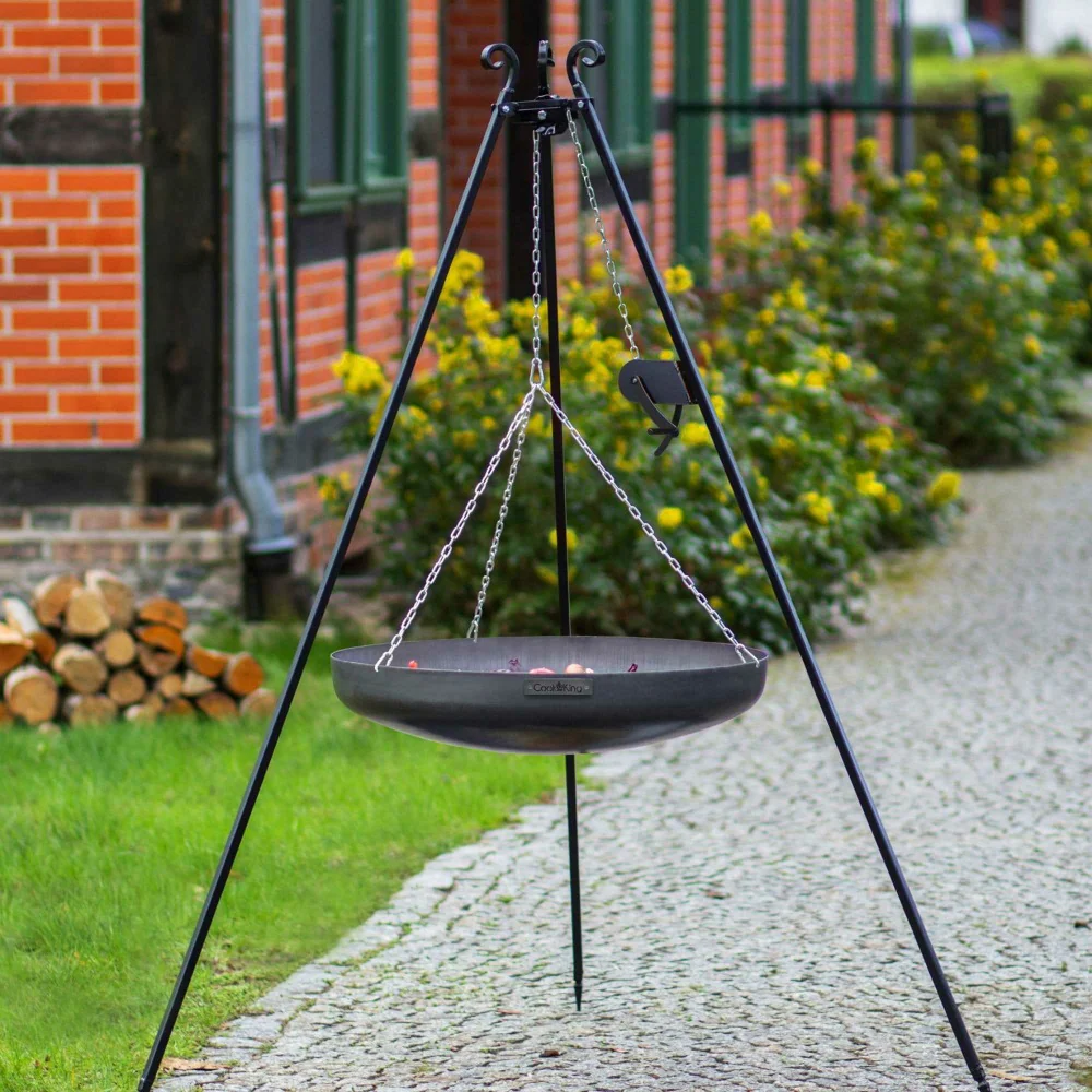 Cook King 180cm Tripod with Steel Wok - Image 5