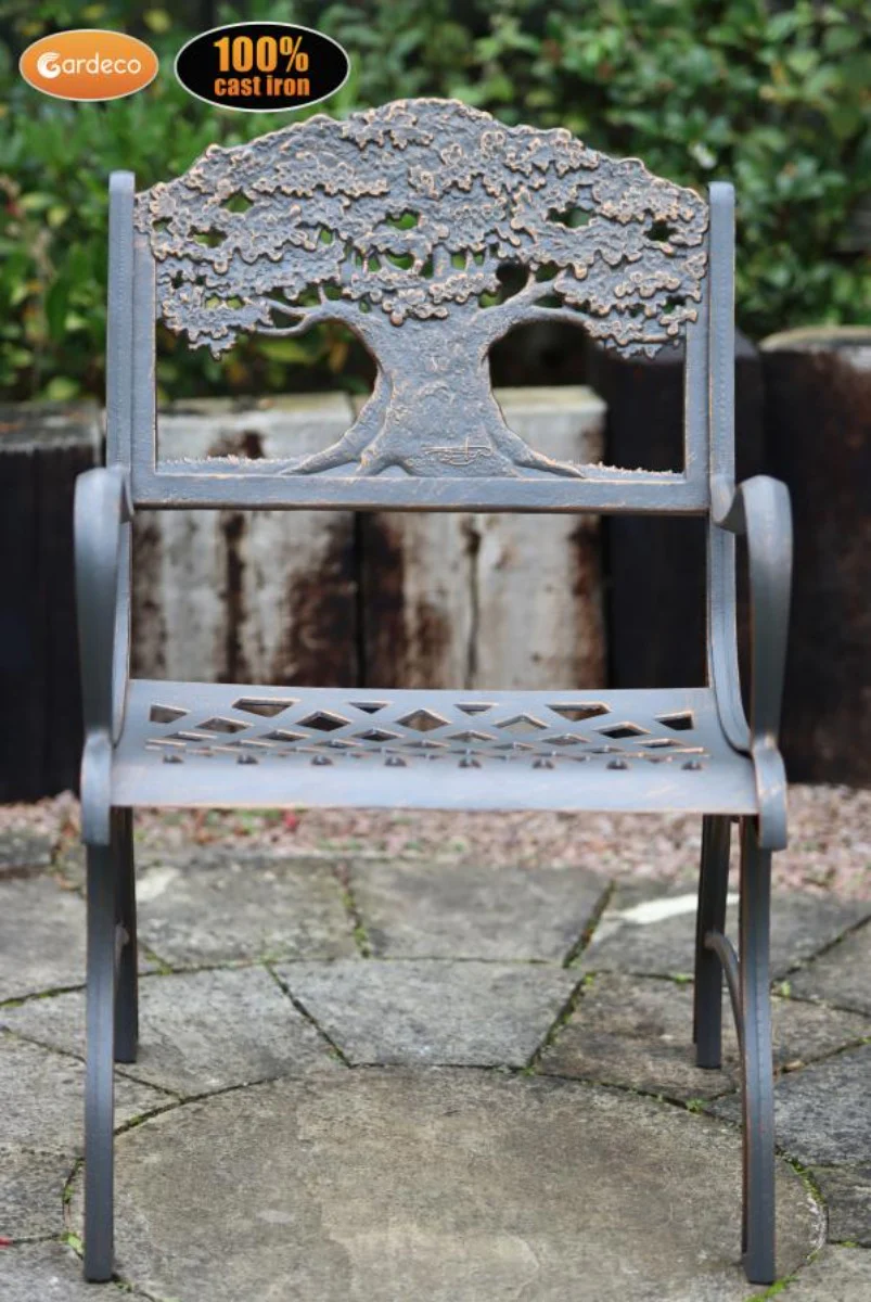 Gardeco Cast Iron Chair Tree Design - Image 3