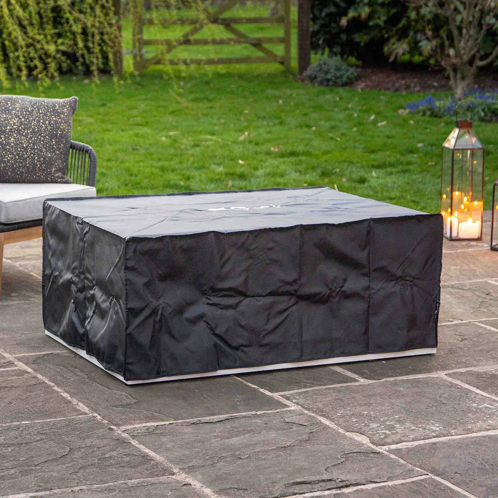 Pacific Lifestyle Cosiloft 120 Gas Fire Pit Table White Aluminium Frame - Image 9