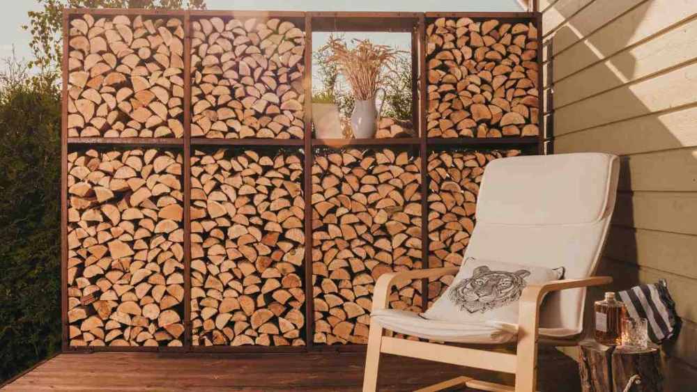 GrillSymbol WoodStock Wall Large Wood Storage in Corten Steel - Image 5