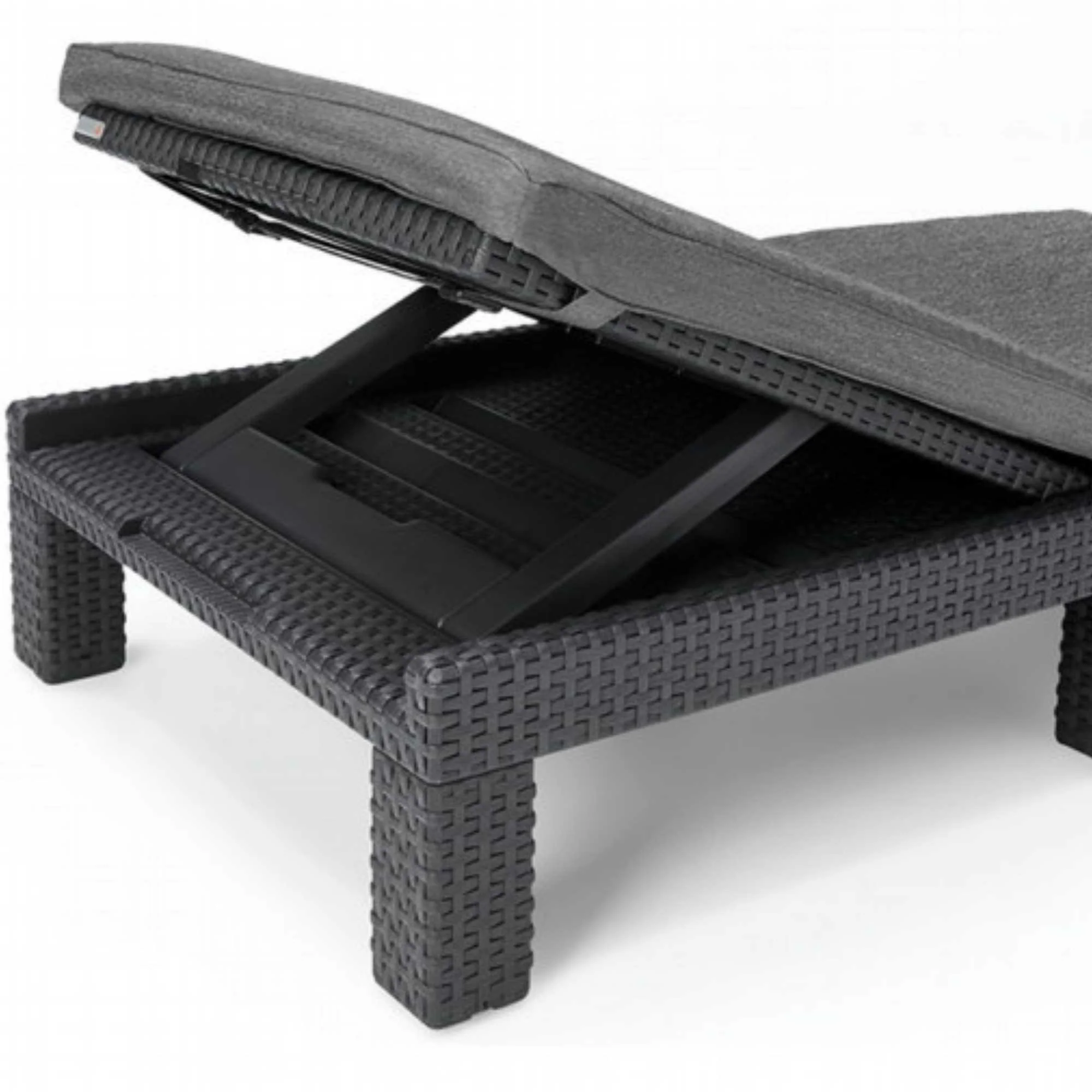 Keter Daytona Lounger with Grey Cushions - Image 7
